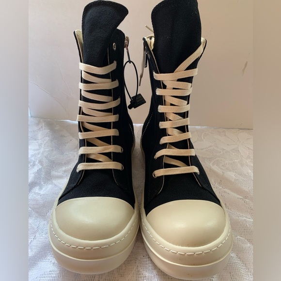 Designer INSPIRED LACEUP HIGHTOP SNEAKERS MENS SIZE 10 US 43 EU😍 - Picture 2 of 6
